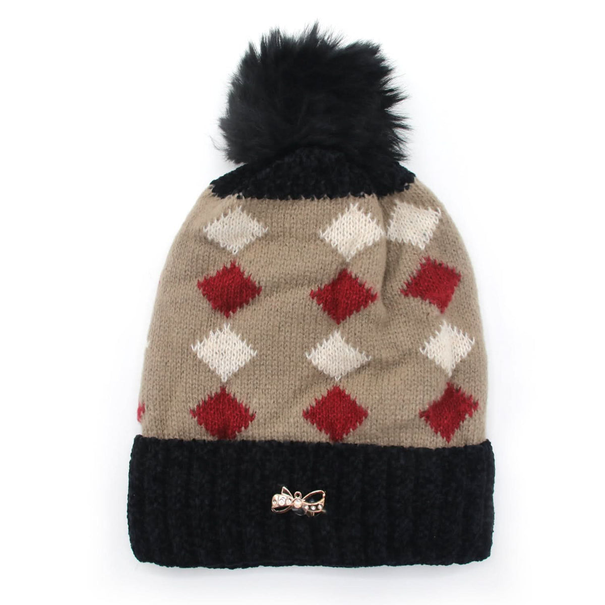 Women's Woolen Cap - Black, Women Caps & Hats, Chase Value, Chase Value