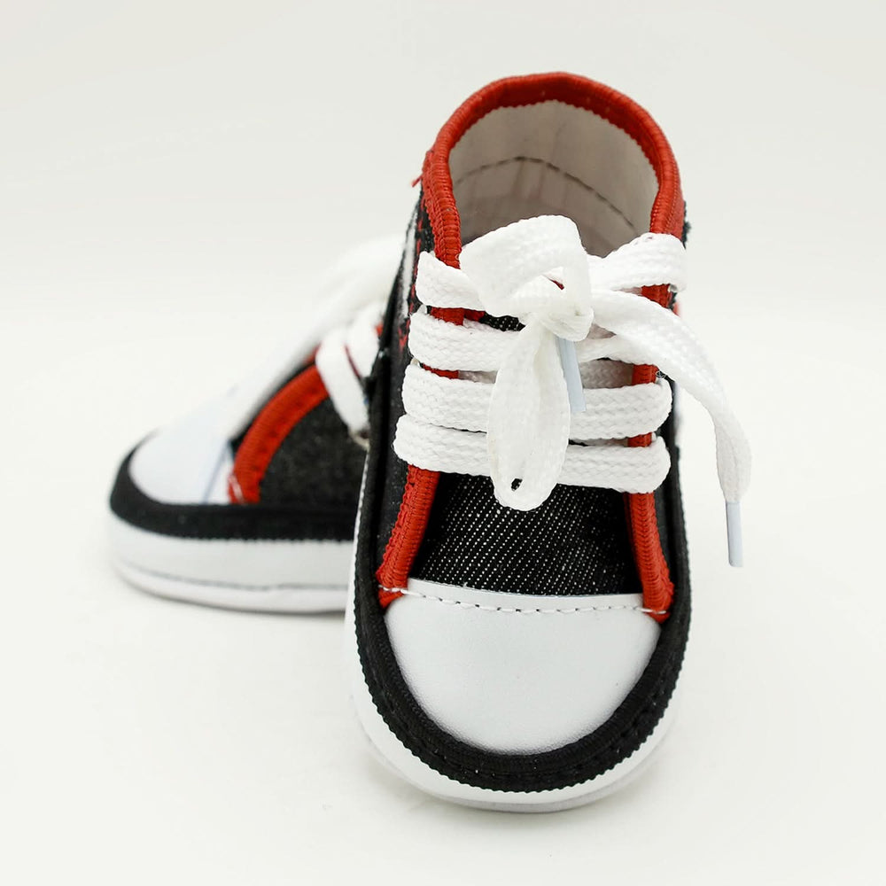 Newborn Boys Long Fancy Shoes - Black, Newborn Caps, Shoes & Socks, Chase Value, Chase Value
