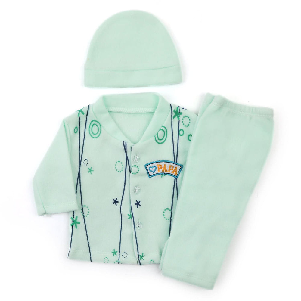Newborn Boys Full Sleeves Suit - Cyan, Newborn Boys Sets & Suits, Chase Value, Chase Value