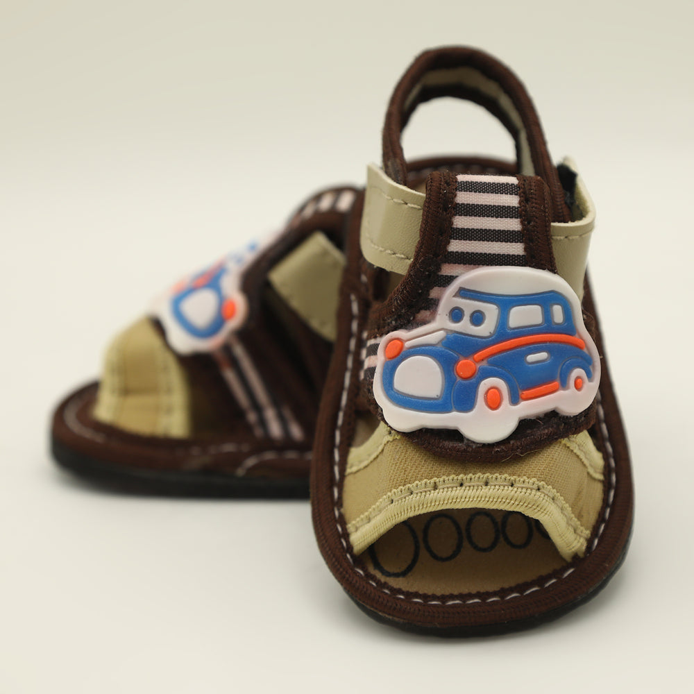 Newborn Boys Sandal - Dark Brown, Newborn Caps, Shoes & Socks, Chase Value, Chase Value