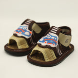 Newborn Boys Sandal - Dark Brown, Newborn Caps, Shoes & Socks, Chase Value, Chase Value