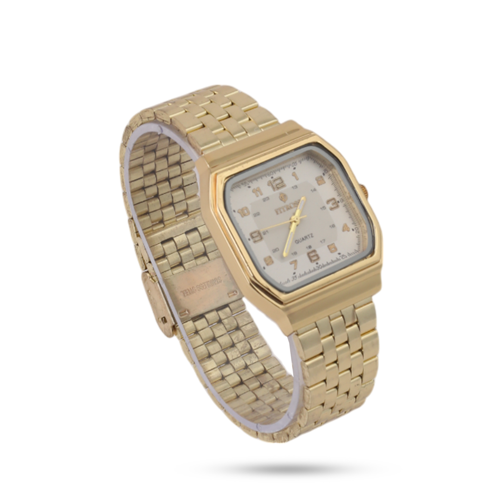 Men's Fitross Chain Watch - Golden, Men's Watches, Chase Value, Chase Value