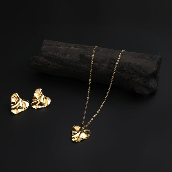 Women's Locket Set - Golden