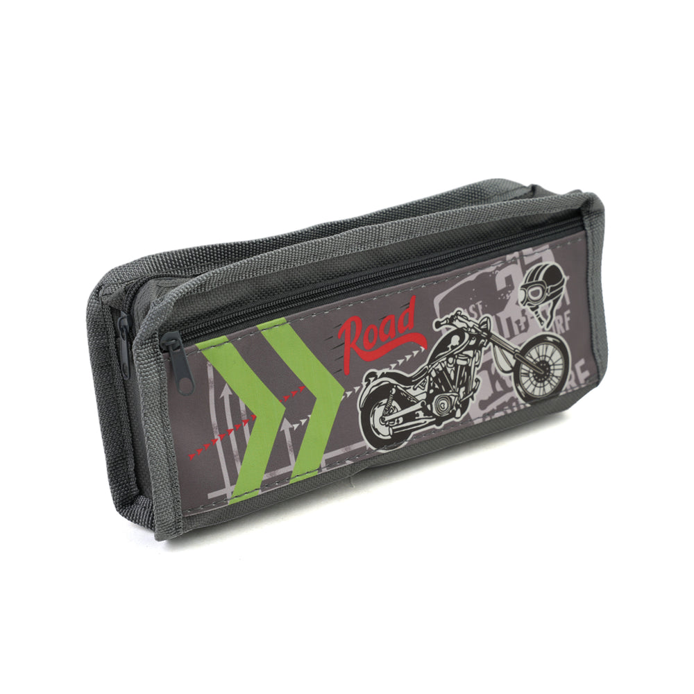 Pencil Pouch - Grey, Stationery Pouch & Box, Chase Value, Chase Value