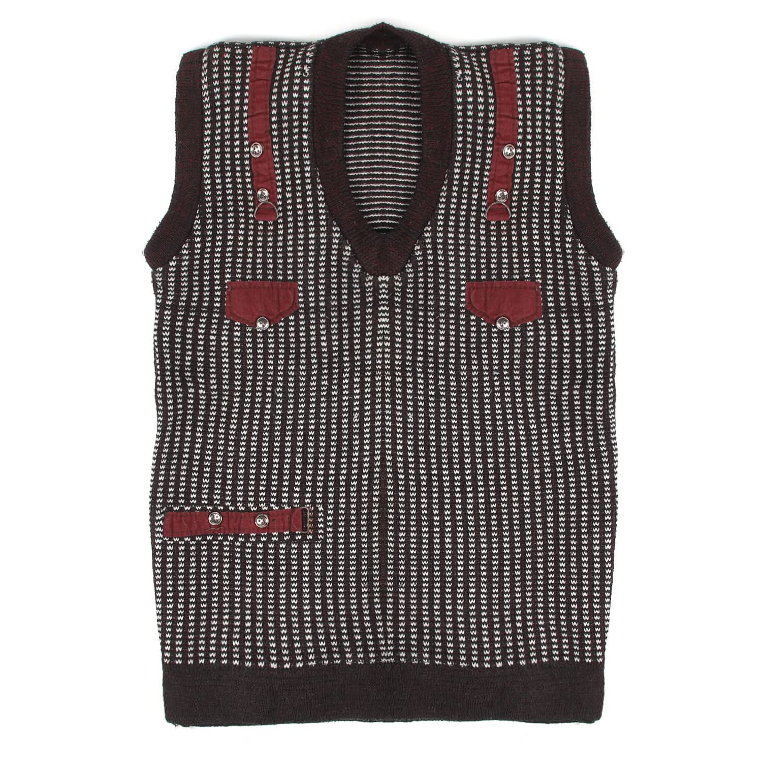 Men's Sleeveless Sweater  - Maroon, Men's Sweater & Sweat Shirts, Chase Value, Chase Value