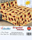 Valuable Crystal Collection 3 Piece Double Bedsheet 90X96", Double Size Bed Sheet, Chase Value, Chase Value