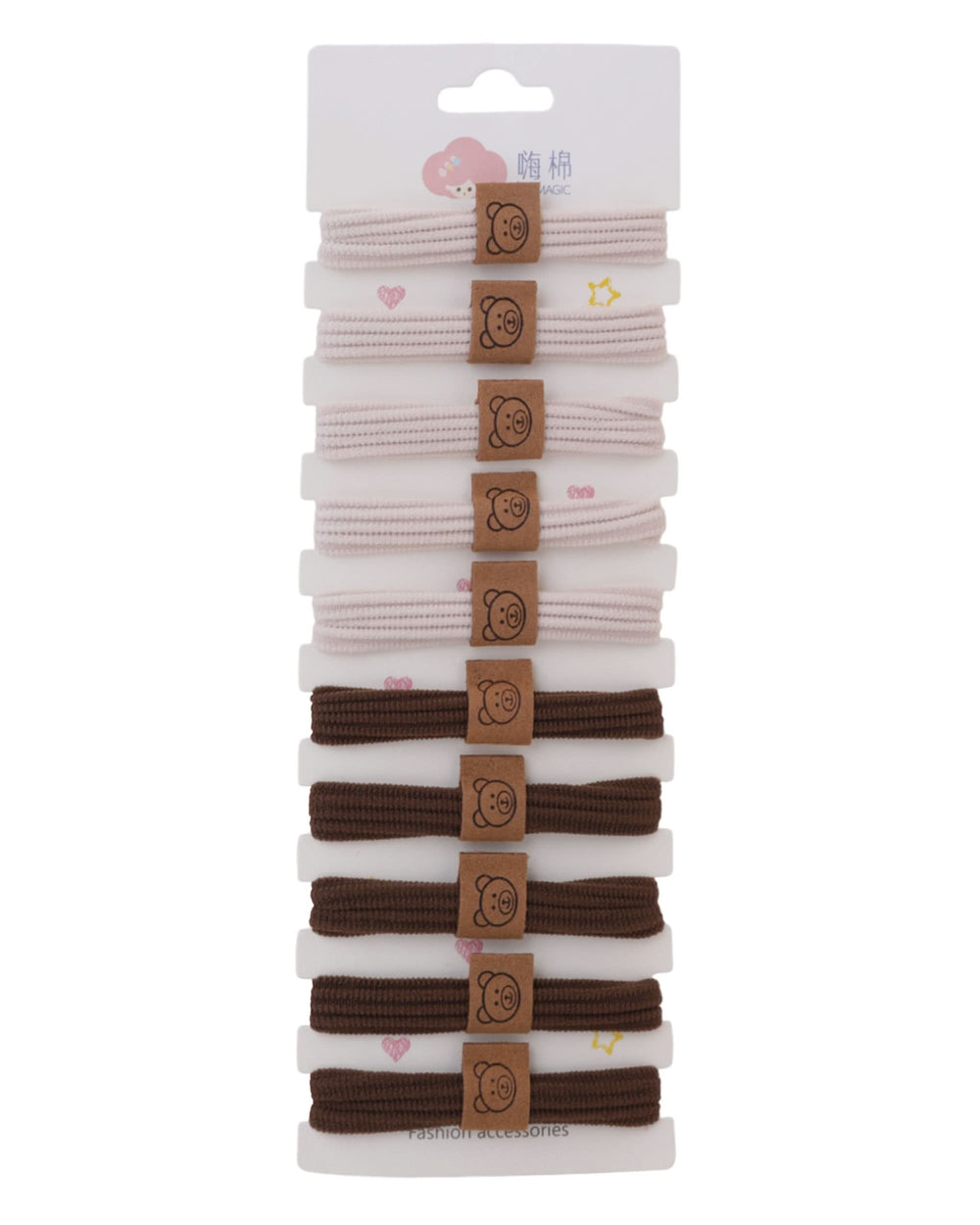Hair Pony Pack of 10, Girls Hair Accessories, Chase Value, Chase Value