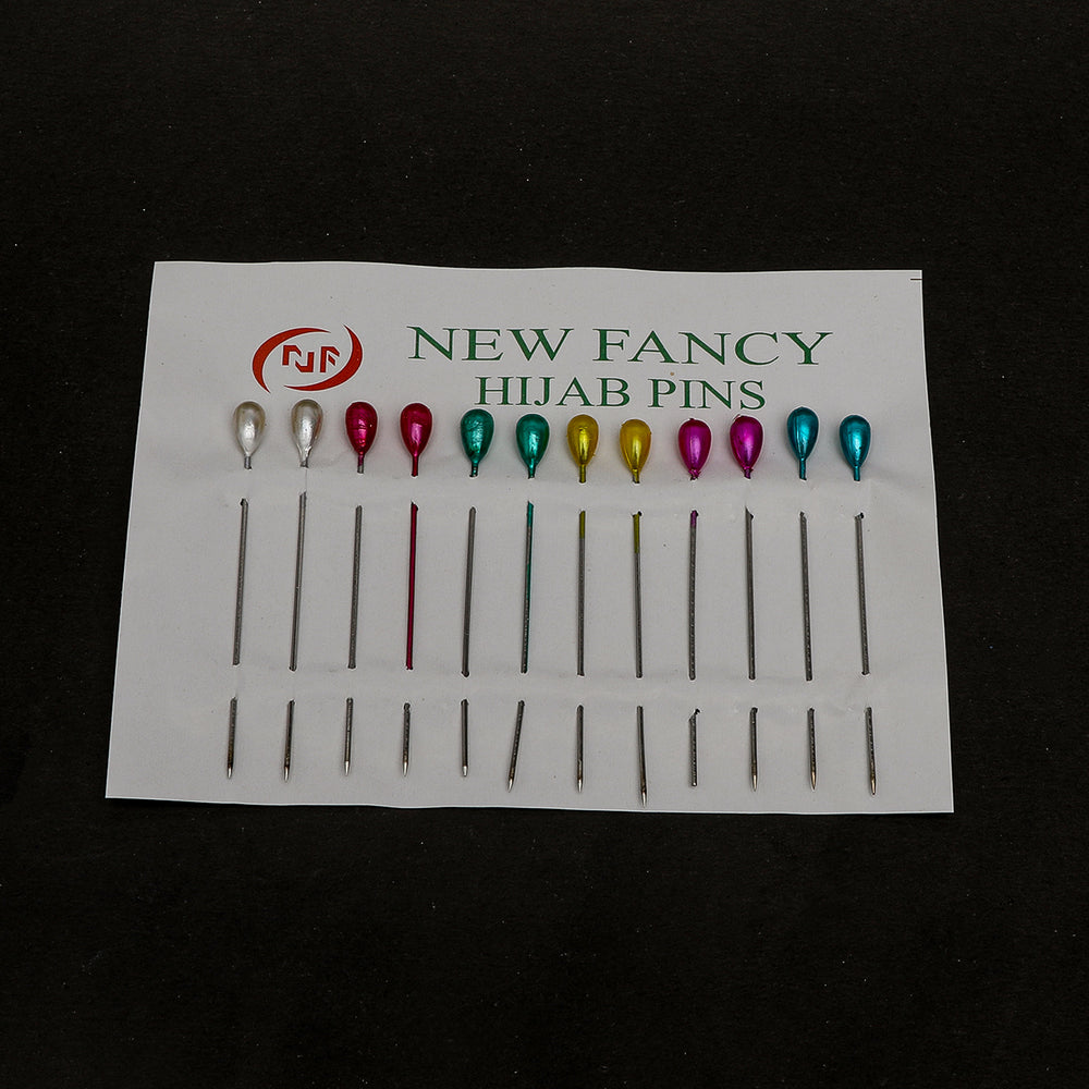Scarf Pin Card Pack Of 12 - Multi Color, Women Scarf Pins & Brooches, Chase Value, Chase Value