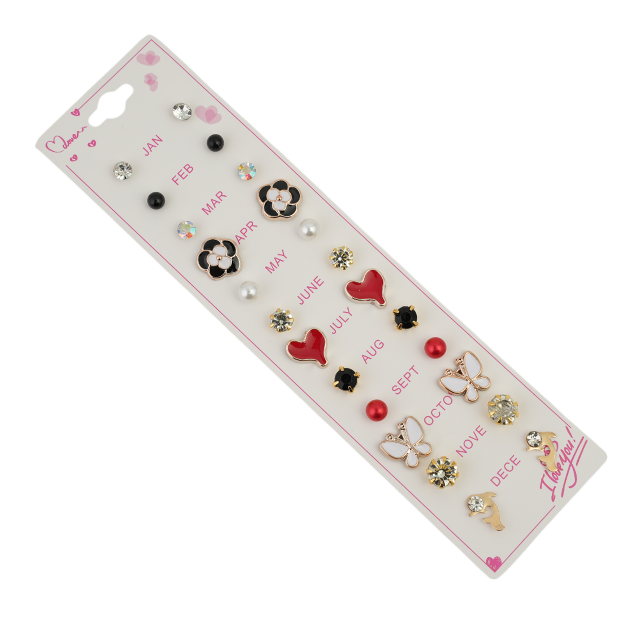 Girls Tops Card pack Of 12, Girls Earrings & Tops, Chase Value, Chase Value