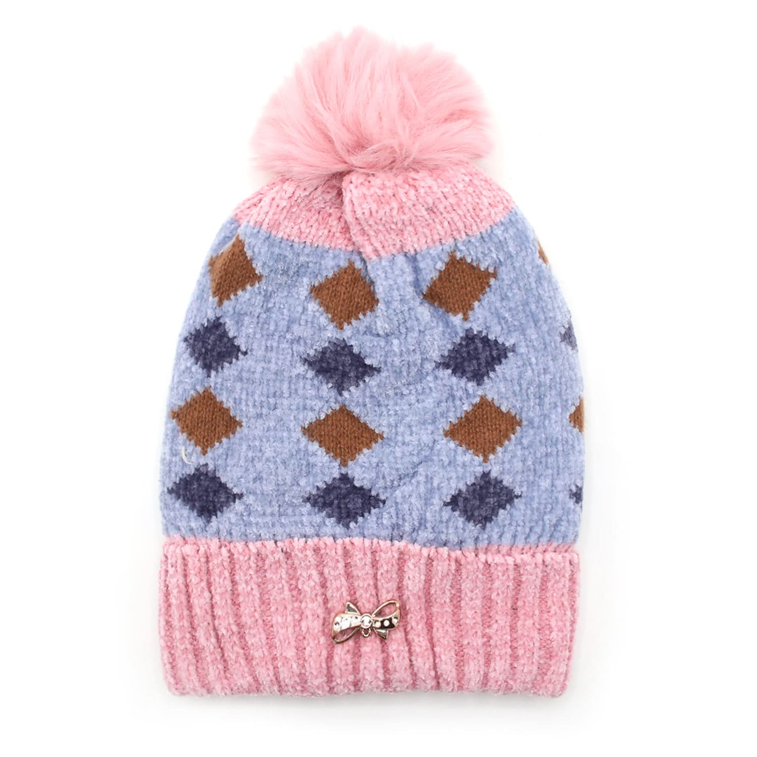 Women's Woolen Cap - Pink, Women's Cap & Other Accessories, Chase Value, Chase Value