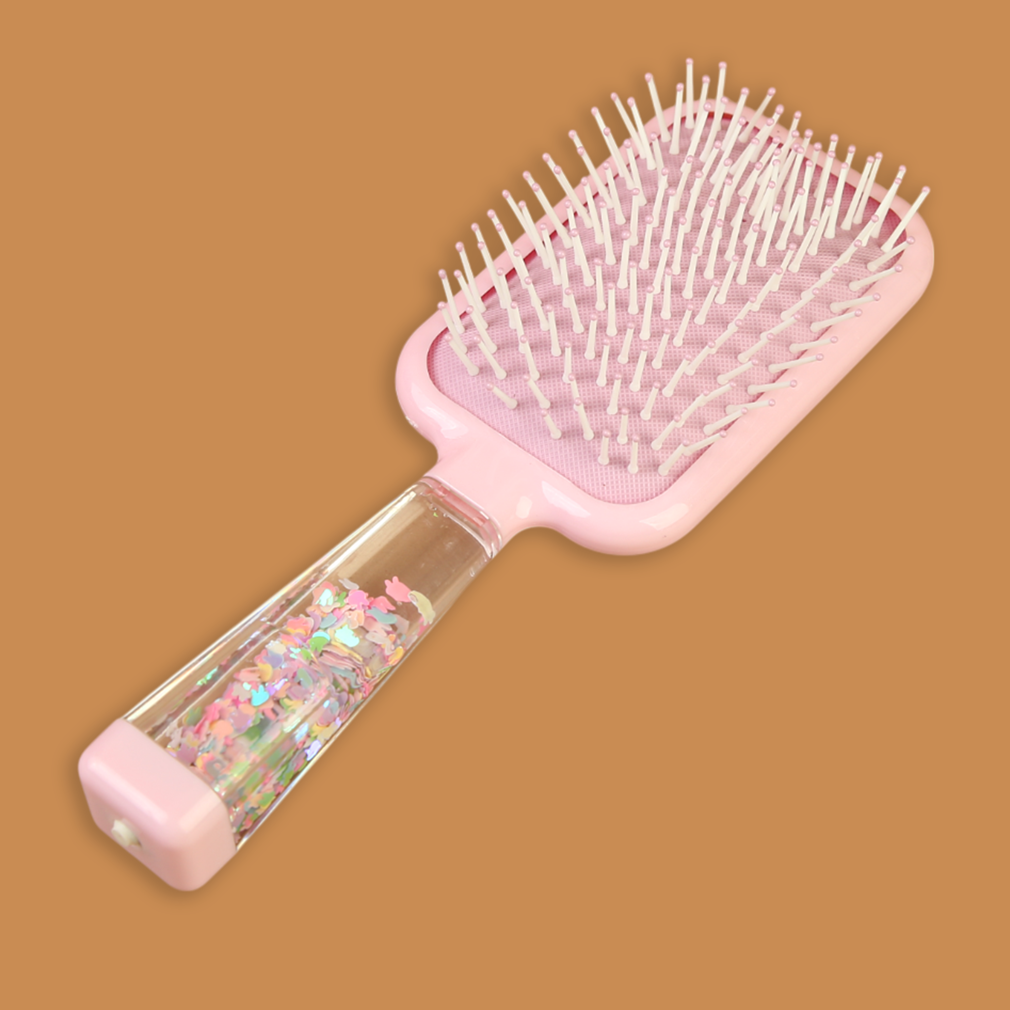 Portable & Cute Mini Hair Brush For Girls, Comb & Mirror, Chase Value, Chase Value