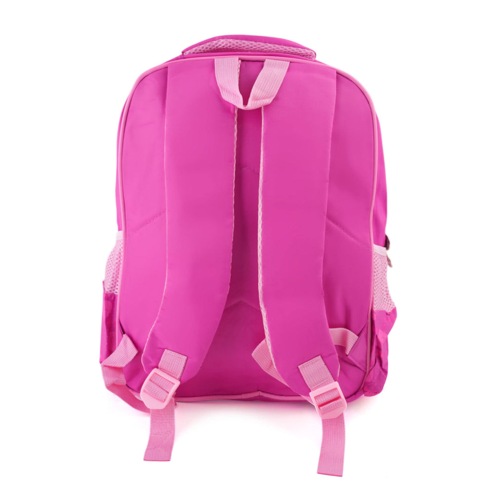 Kids Character Backpack – 18" School Bag with Cartoon Print - Pink, School Bags, Chase Value, Chase Value