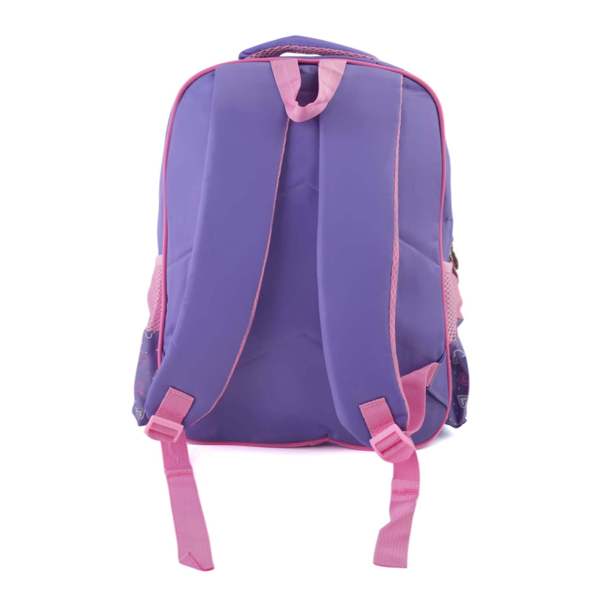 Kids Character Backpack – 18" School Bag with Cartoon Print - Purple, School Bags, Chase Value, Chase Value