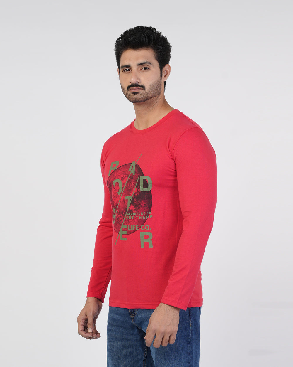Men’s Printed Full Sleeves T-Shirt, Men's T-Shirts & Polos, Chase Value, Chase Value