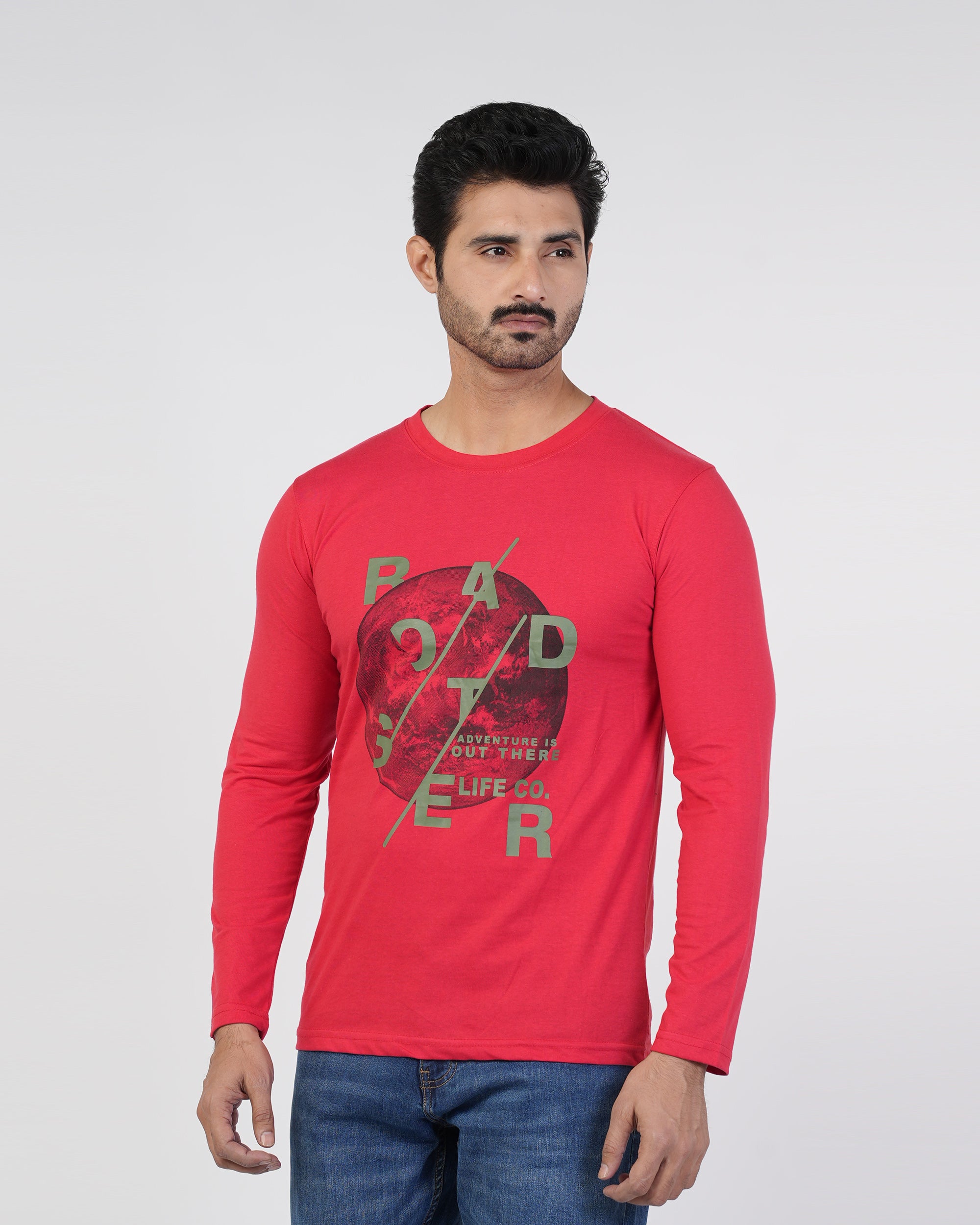 Men’s Printed Full Sleeves T-Shirt, Men's T-Shirts & Polos, Chase Value, Chase Value