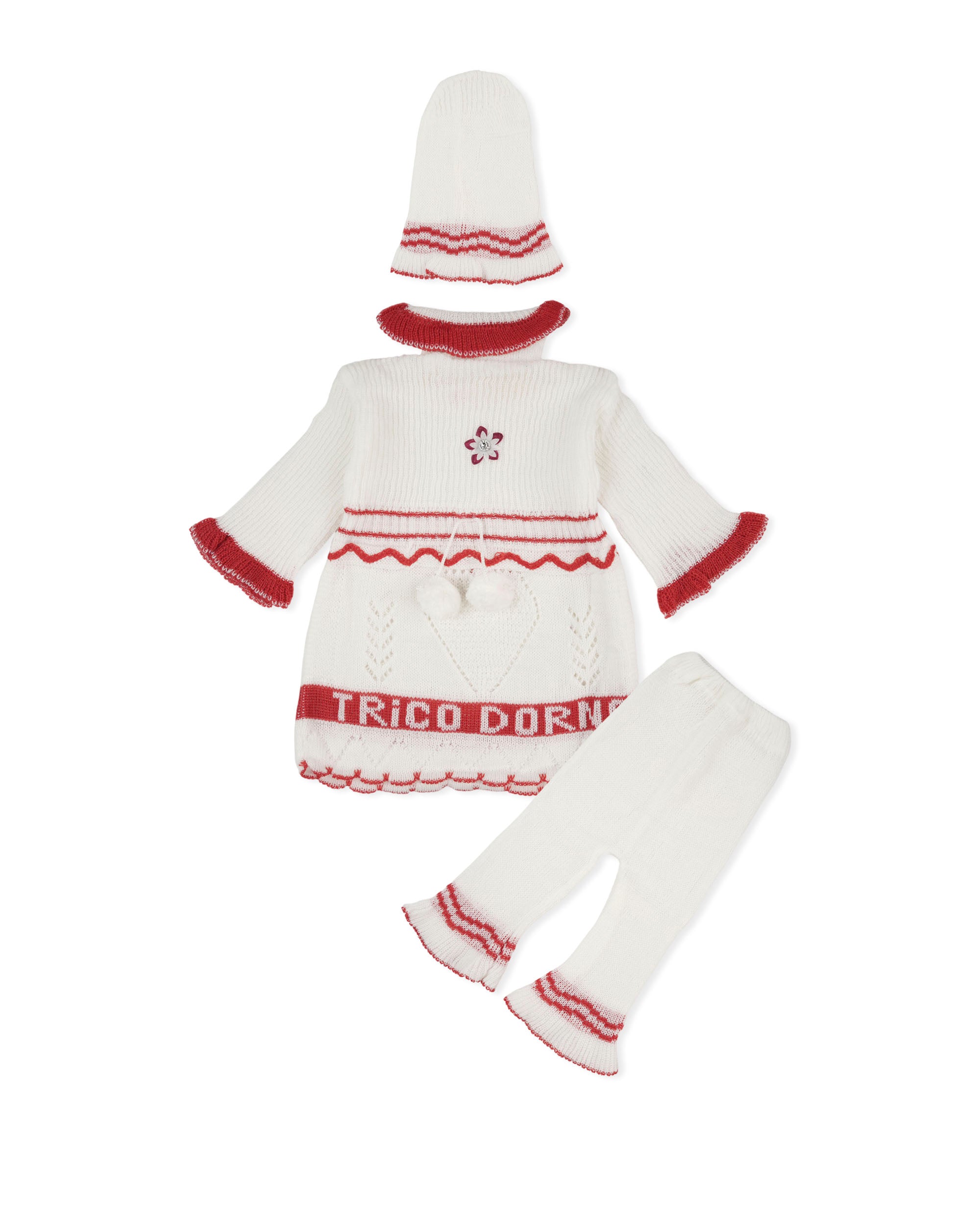 Newborn Girls Irani Suit 3 Piece Set, Newborn Girls Sets & Suits, Chase Value, Chase Value