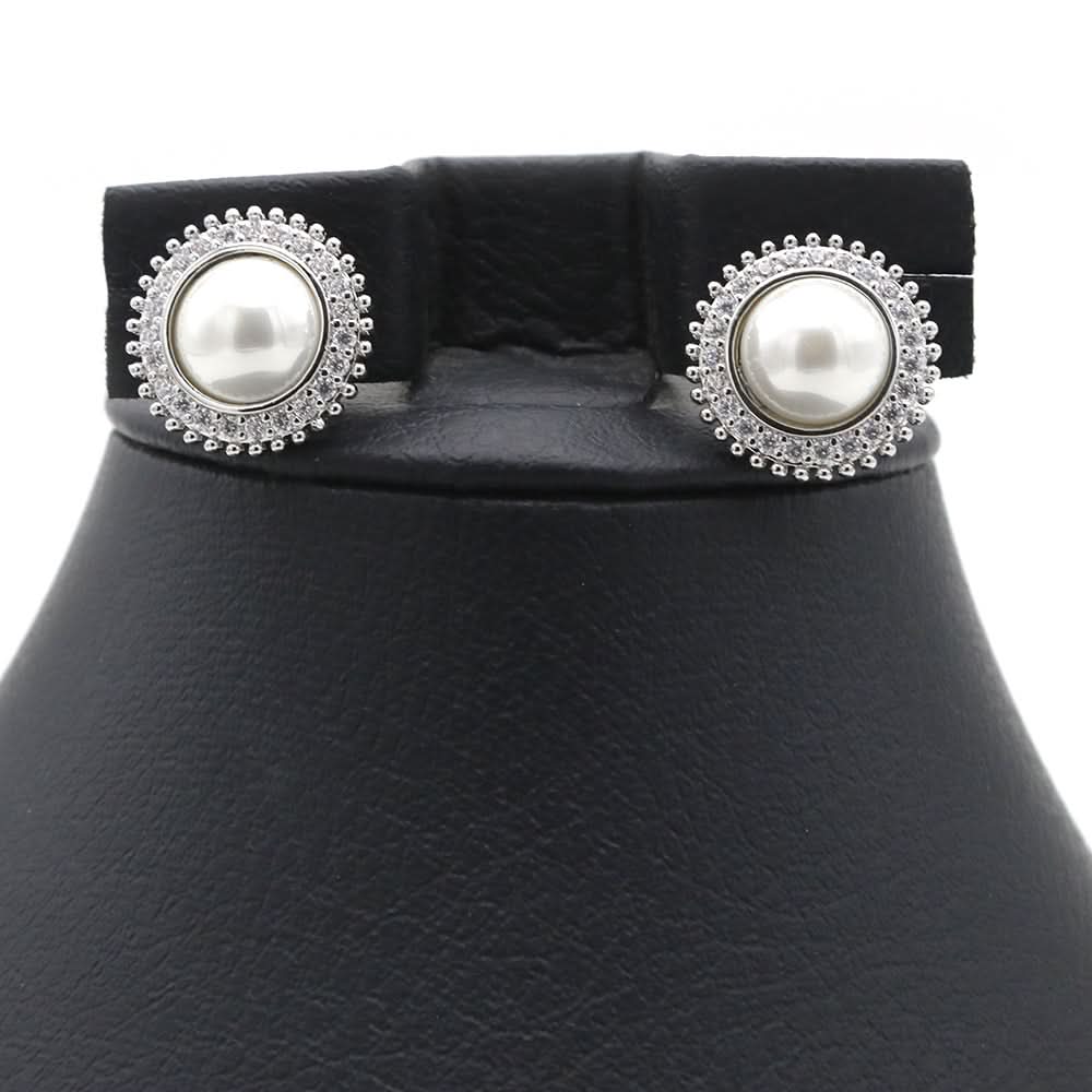 Women's Top Zircon - Silver, Women Earrings & Tops, Chase Value, Chase Value