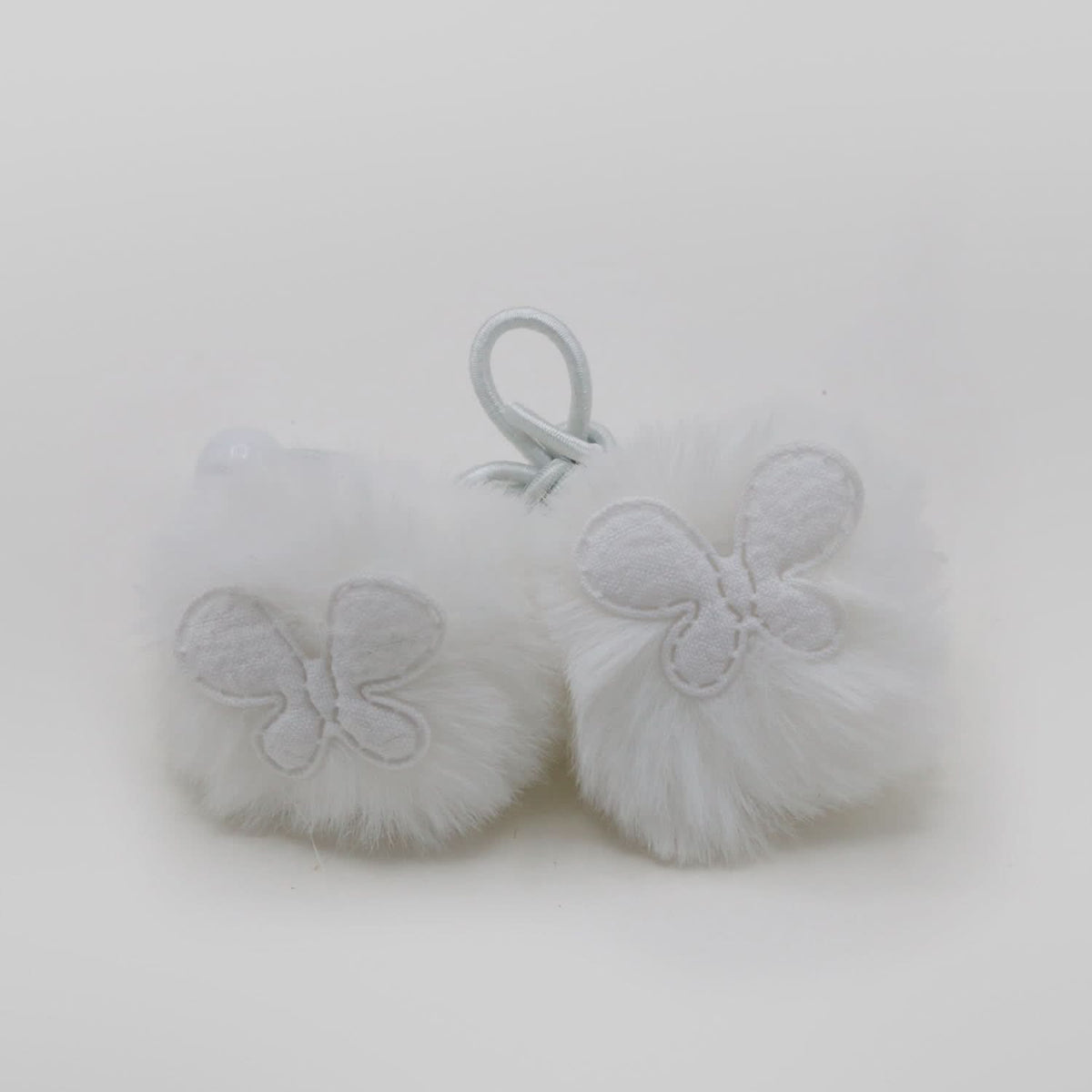 Pack of 2 White Hair Pony - White, Girls Hair Accessories, Chase Value, Chase Value