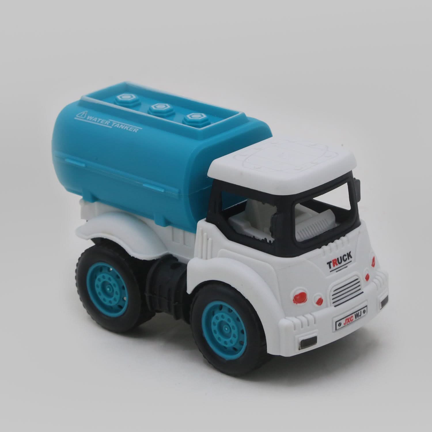 Pull Back Trash Truck Toy - White, Die-cast Model Car, Chase Value, Chase Value