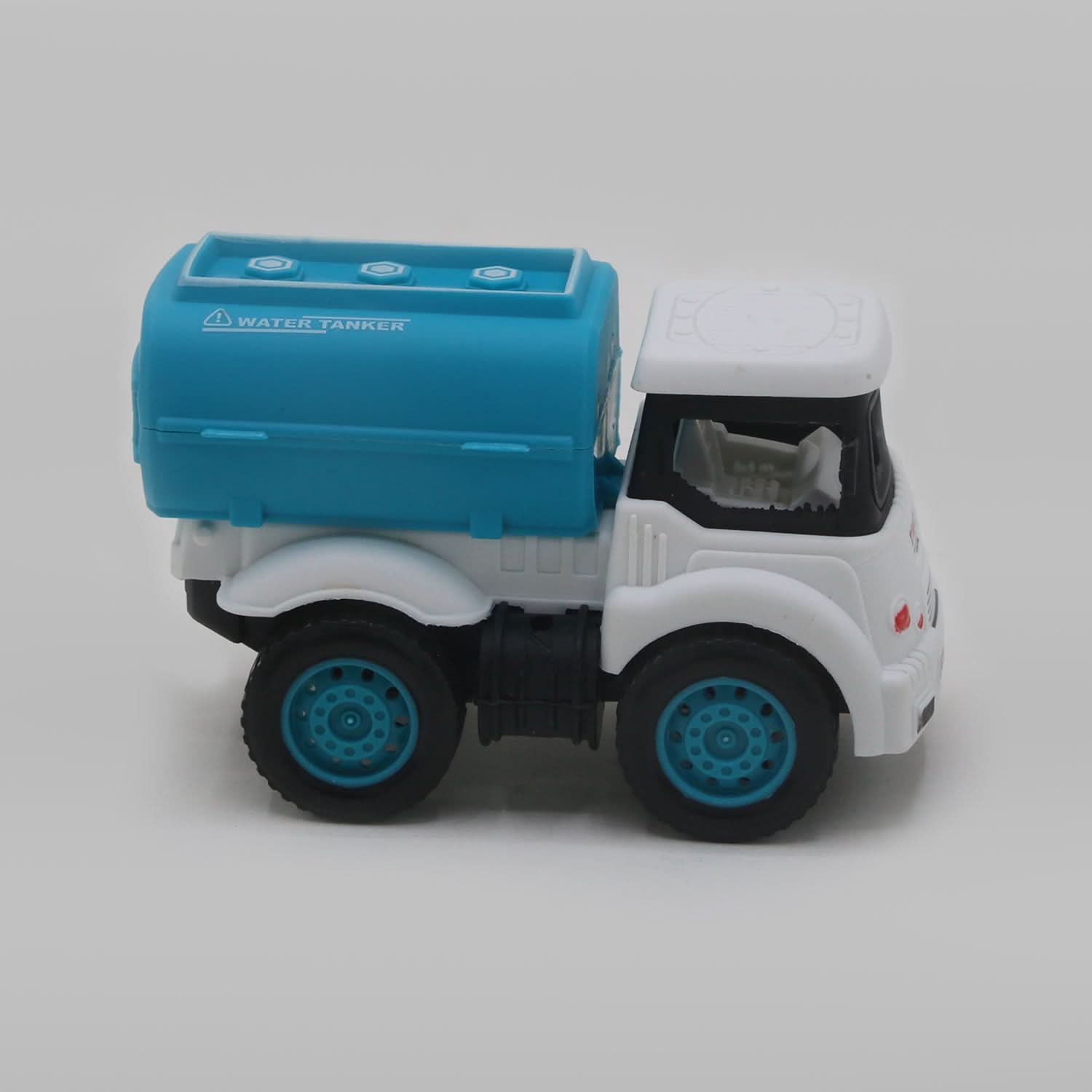 Pull Back Trash Truck Toy - White, Die-cast Model Car, Chase Value, Chase Value