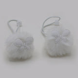 Pack of 2 White Hair Pony - White, Girls Hair Accessories, Chase Value, Chase Value