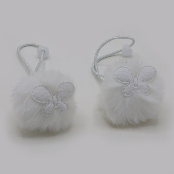 Pack of 2 White Hair Pony - White