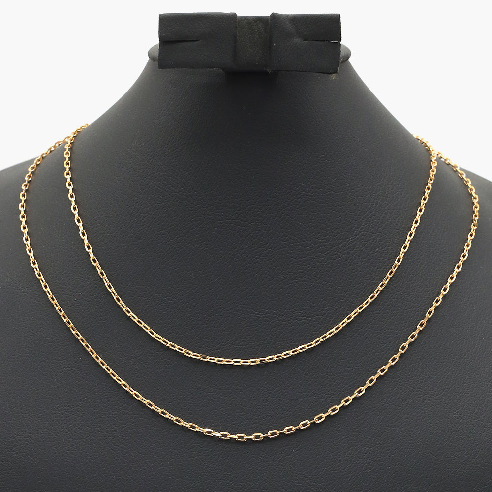Women's Chain 2Pcs Set - Golden, Women Jewellery Set, Chase Value, Chase Value