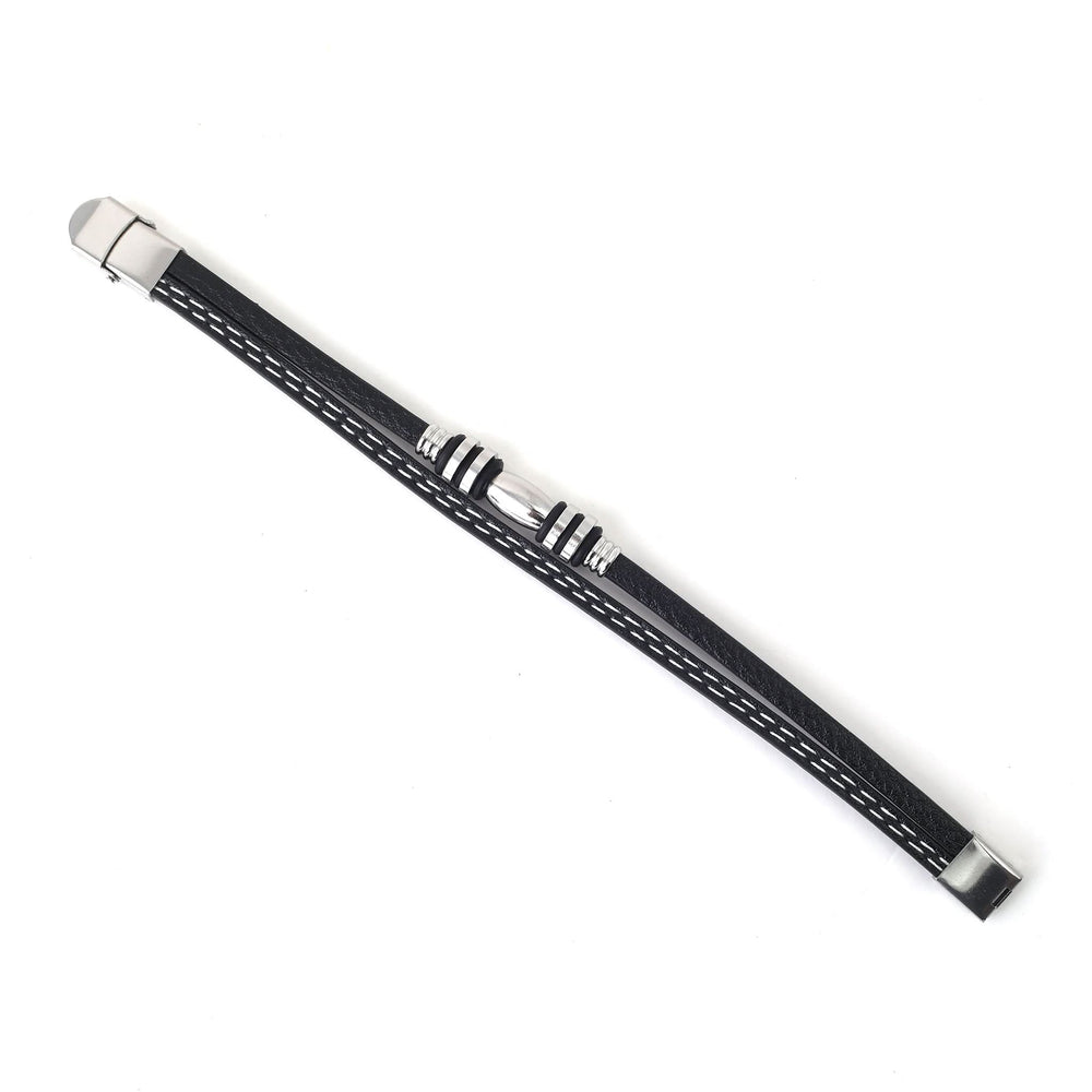 Men's Breclets - Black & Silver, Men's Jewellery, Chase Value, Chase Value