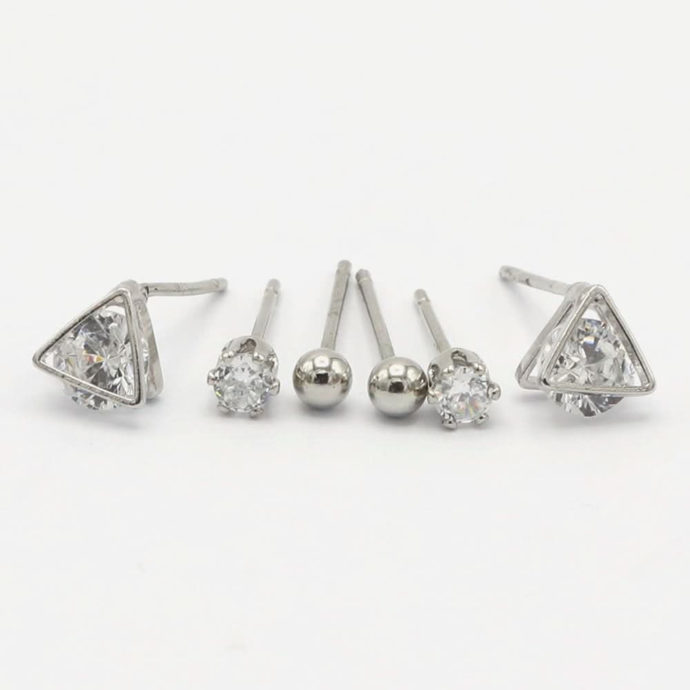 Women's Stud Earring - Silver, Women Earrings & Tops, Chase Value, Chase Value