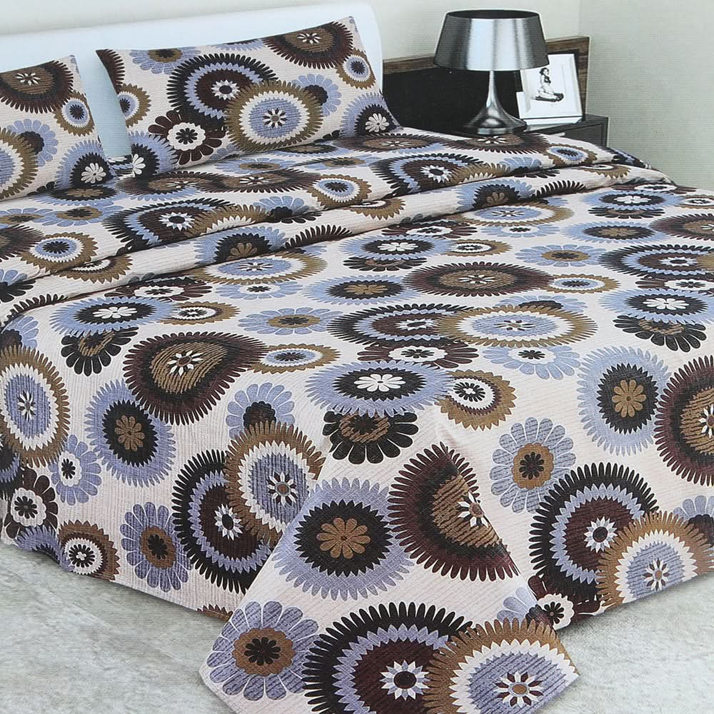 Double Bedsheet 3Pcs - Multi Color, Double Size Bed Sheet, Chase Value, Chase Value