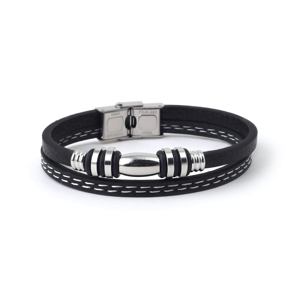 Men's Breclets - Black & Silver, Men's Jewellery, Chase Value, Chase Value