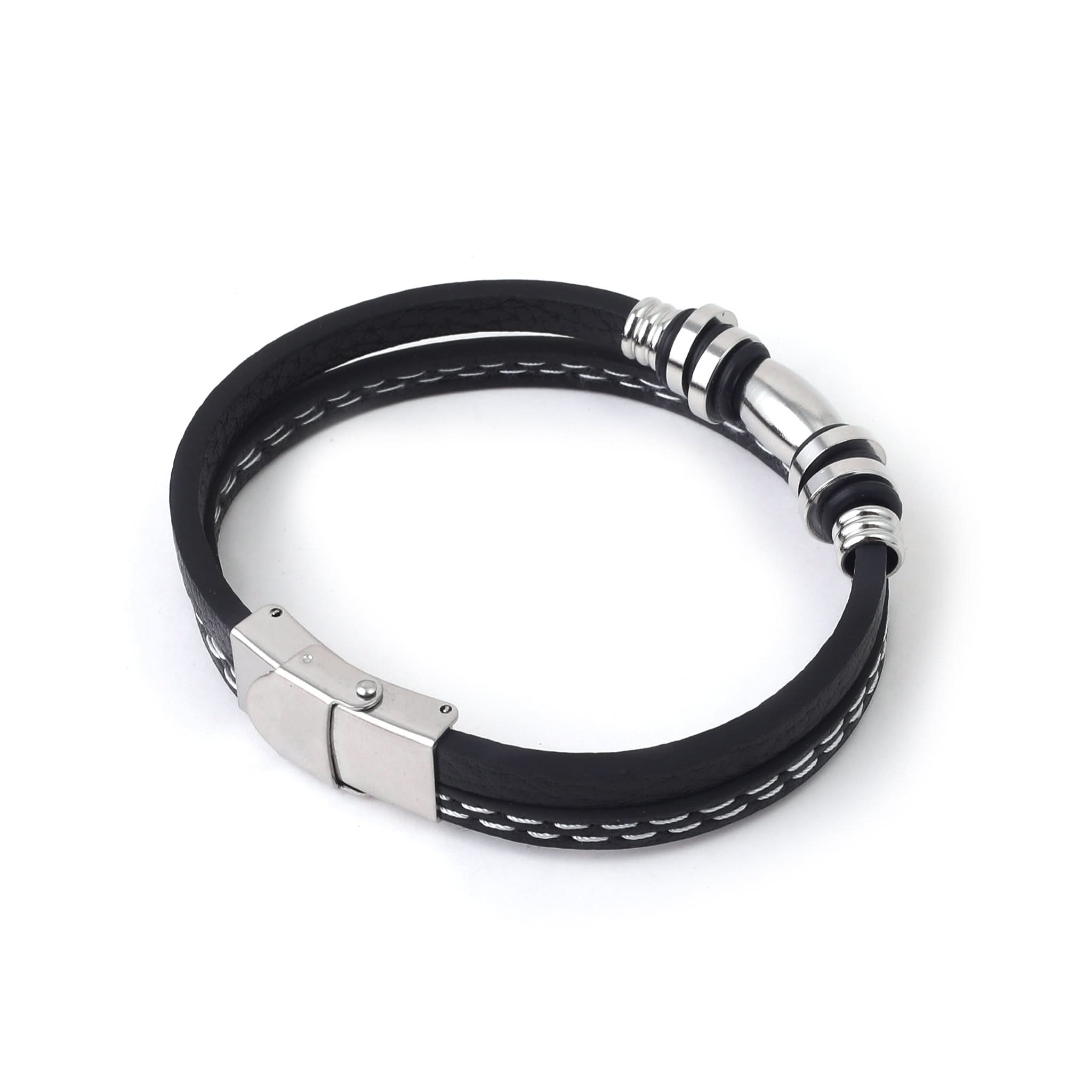 Men's Breclets - Black & Silver, Men's Jewellery, Chase Value, Chase Value