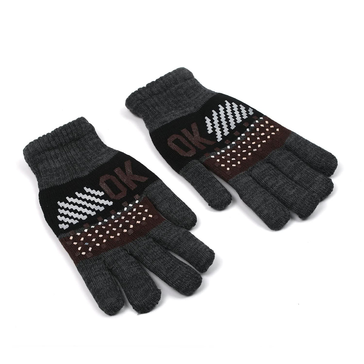 Men's Woolen Gloves - Grey, Men's Cap & Other Accessories, Chase Value, Chase Value