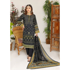 Bakht Lawn Digital Printed Embroidered Chicken Kari 3Pcs Unstitched Suit - DA-7039, Women, 3Pcs Shalwar Suit, Rana Arts, Chase Value