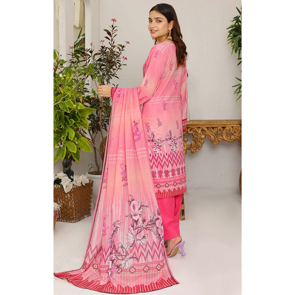 Bakht Lawn Digital Printed Embroidered Chicken Kari 3Pcs Unstitched Suit - SF-8043, Women, 3Pcs Shalwar Suit, Rana Arts, Chase Value