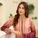 Bareera Zari Lawn Digital Printed 3Pcs Unstitched Suit With Lawn Dupatta - 8, Women, 3Pcs Shalwar Suit, Rana Arts, Chase Value