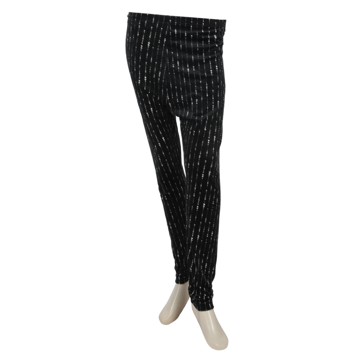 Women's Velvet Printed Tights - Black, Women Pants & Tights, Chase Value, Chase Value