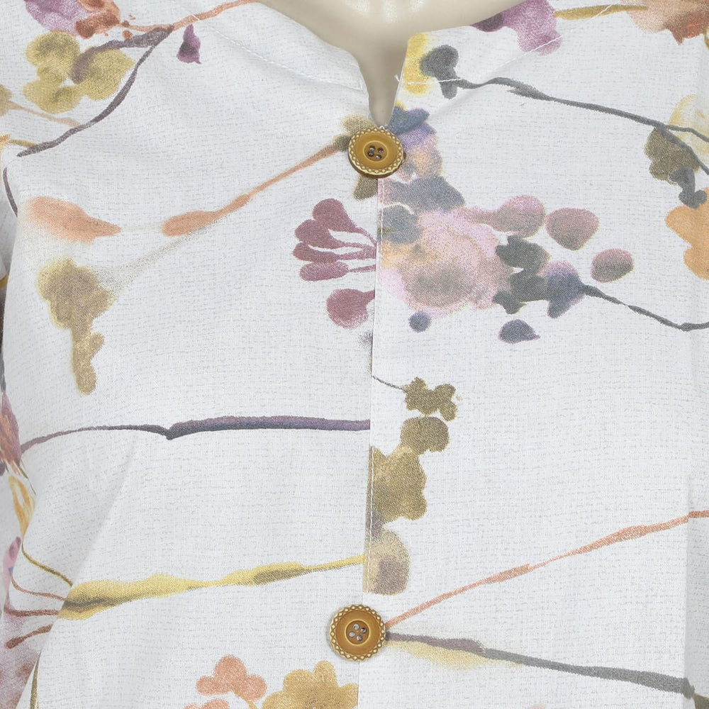 Women's Printed Kurti - Fawn, Women Ready Kurtis, Chase Value, Chase Value