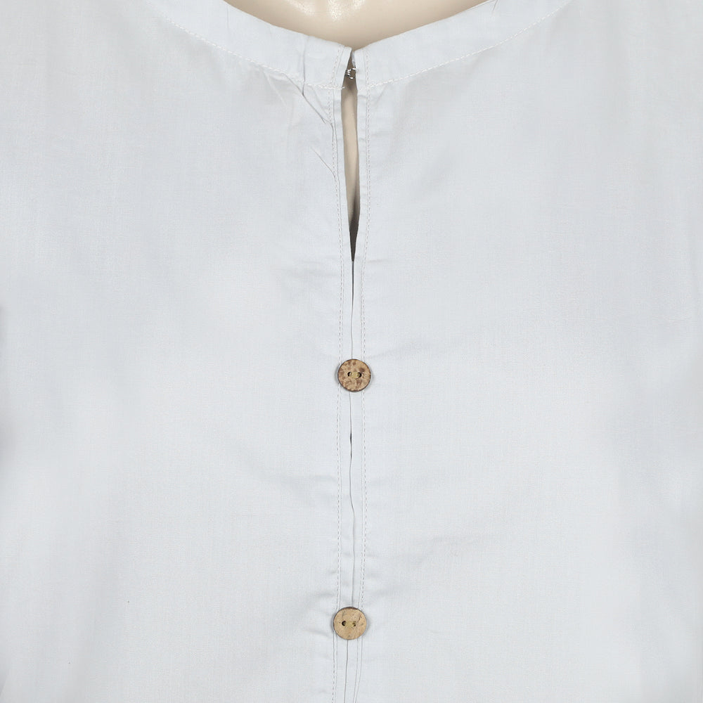 Women's Plain Kurti - Grey, Women Ready Kurtis, Chase Value, Chase Value