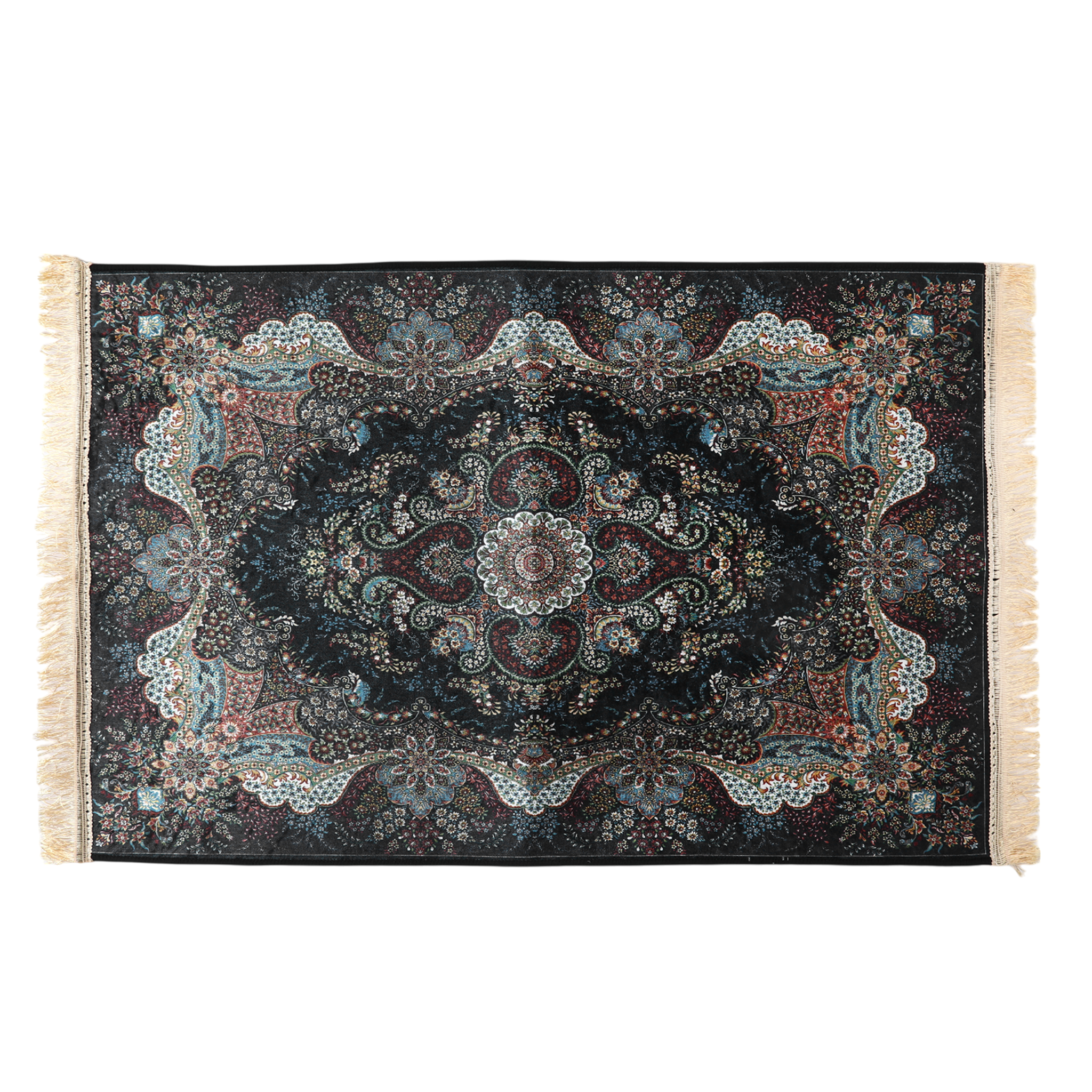 Kashan Persian Rug Large 60*90 - Black, Mats, Chase Value, Chase Value