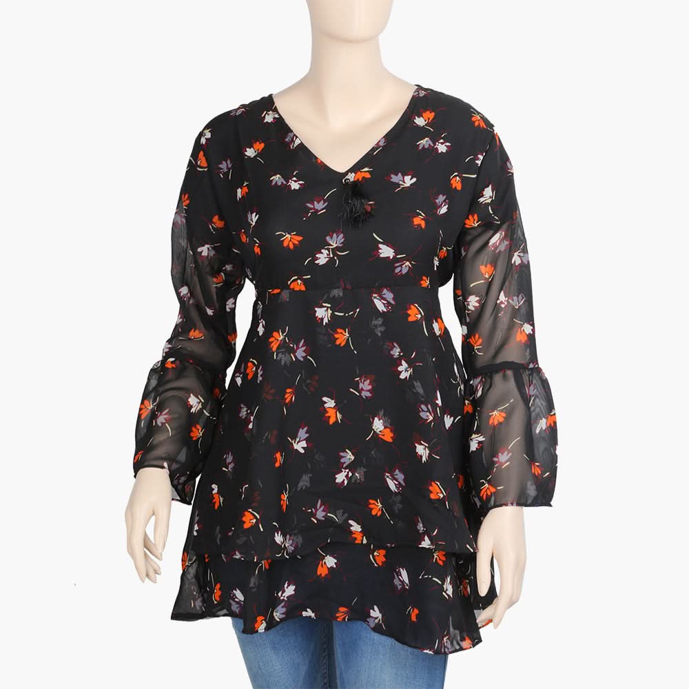 Women's Western Top - Black, Women T-Shirts & Tops, Chase Value, Chase Value