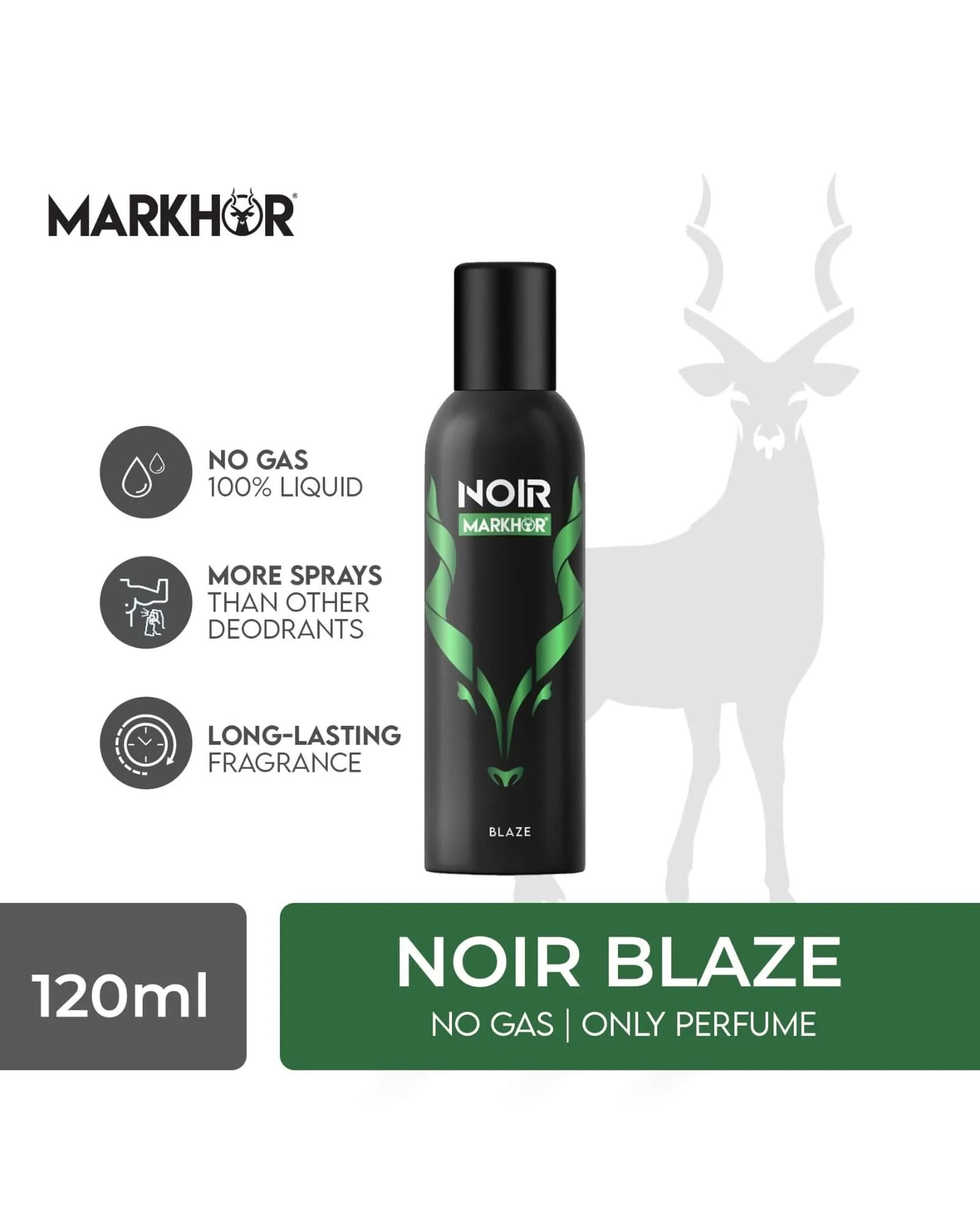 Markhor Body Spray Noir - 120ml, Men Body Spray & Mist, Chase Value, Chase Value