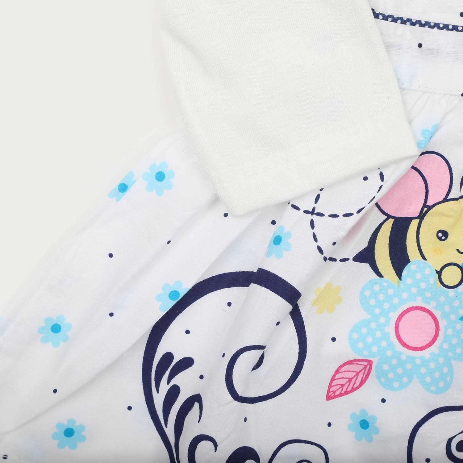 Newborn Girls Full Sleeves Suit - Blue, Newborn Girls Sets & Suits, Chase Value, Chase Value