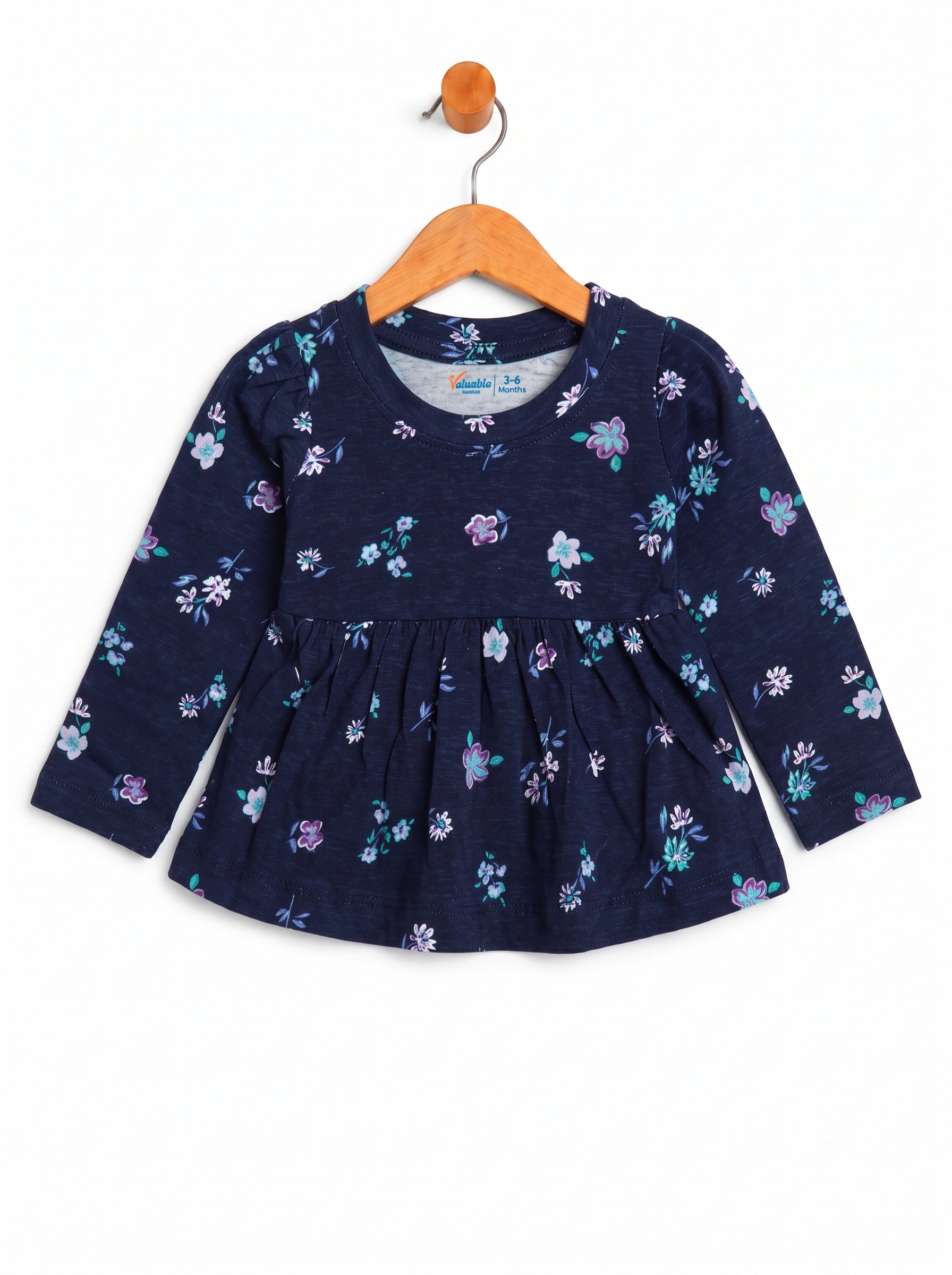 Valuables Newborn Girls Printed Frock