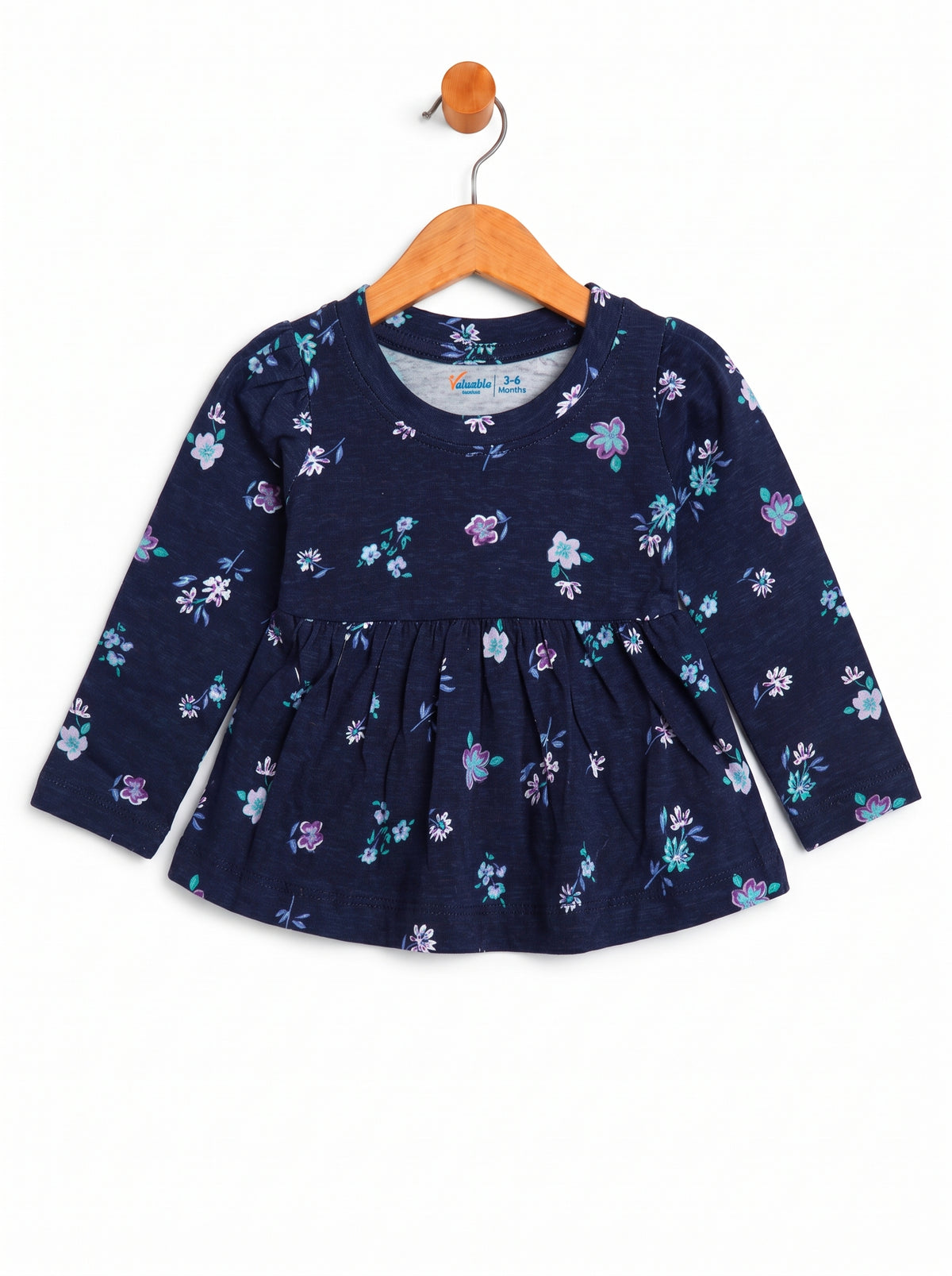 Valuables Newborn Girls Printed Frock