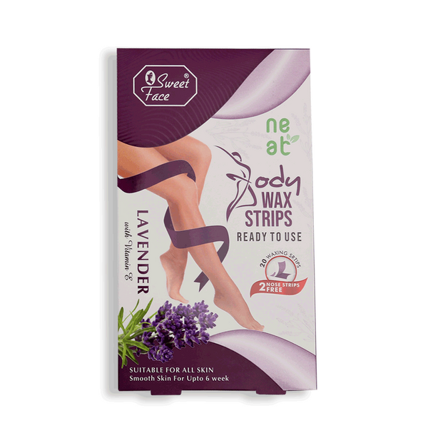 Sweet Face Body Wax Strips Lavender For All Skin, Hair Removal, Sweet Face, Chase Value