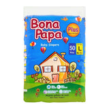 Bona Papa Plus Baby Diapers, Maxi Large, No. 4, 9-13kg, 50-Pack, Diapers & Wipes, Bona Papa, Chase Value