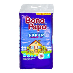 Bona Papa Super Baby Diapers Large 4 Maxi, 9-13 KG, 50-Pack, Diapers & Wipes, Bona Papa, Chase Value