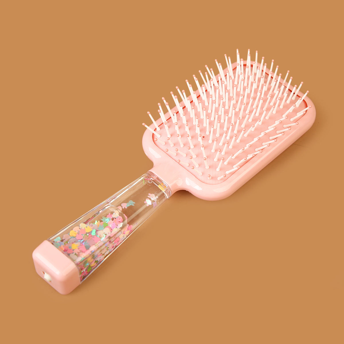 Portable & Cute Mini Hair Brush For Girls, Comb & Mirror, Chase Value, Chase Value
