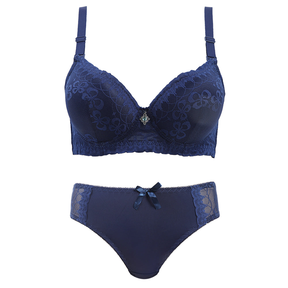 Eminent Foam Bra Set - Navy Blue, Women Bras, Eminent, Chase Value